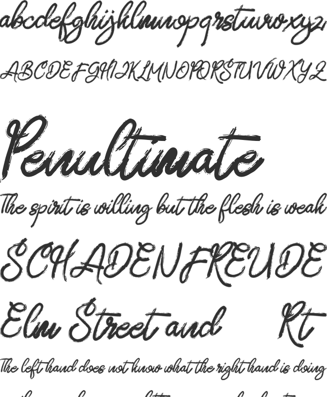 ZeBrush FREE font preview