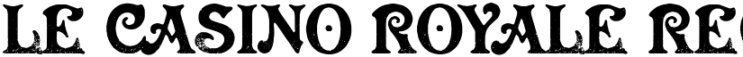 Le Casino Royale Regular font