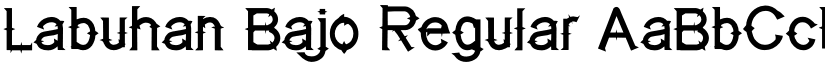 Labuhan Bajo Regular font