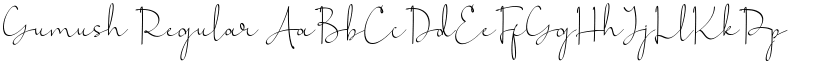 Gumush Regular font