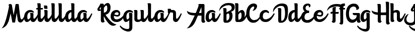 Matillda Regular font