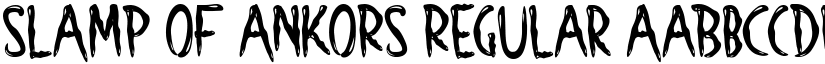 SLAMP OF ANKORS Regular font