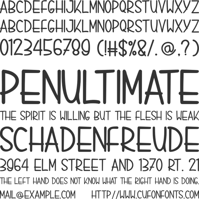 LIQUID BLOSS font preview