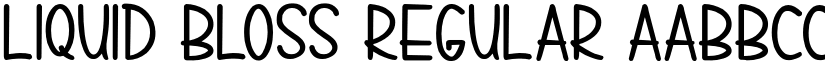 LIQUID BLOSS Regular font