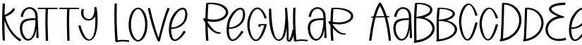 Katty Love Regular font
