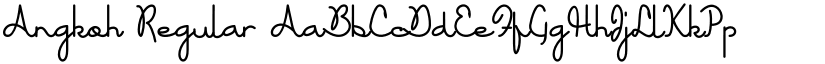 Angkoh Regular font