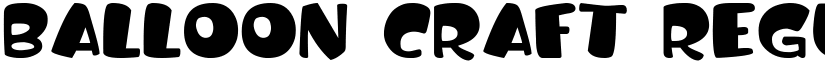 Balloon Craft Regular font