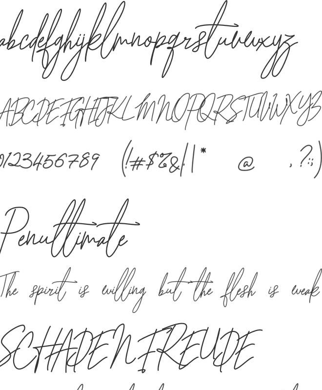 Stay Home font preview