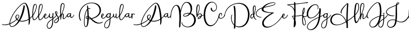 Alleysha Regular font