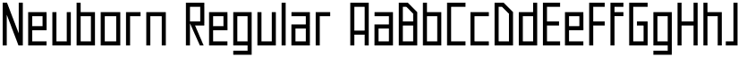 Neuborn Regular font