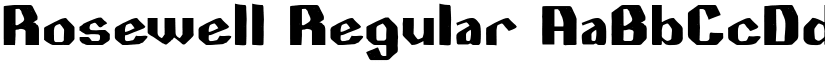 Rosewell Regular font