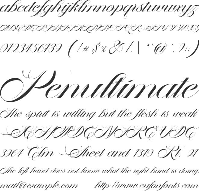 The Antter font preview