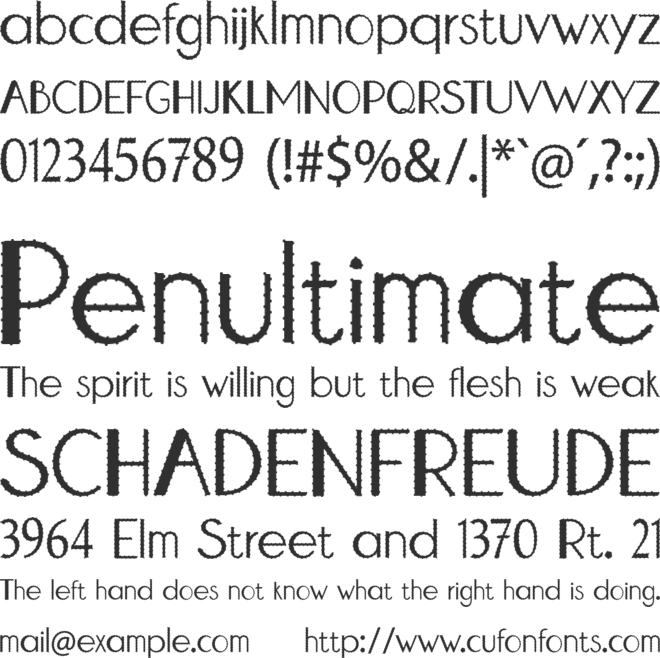 Prickly Cactus font preview
