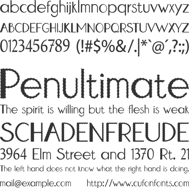 Prickly Cactus font preview