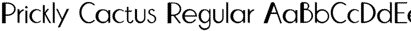Prickly Cactus Regular font