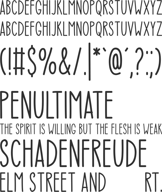 Sweet Summer font preview