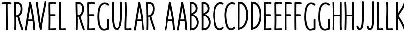 Travel Regular font