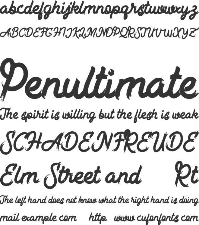 Alkilri FREE font preview