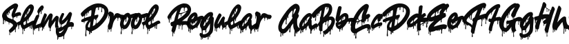 Slimy Drool font download