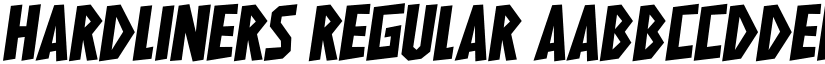 HARDLINERS Regular font