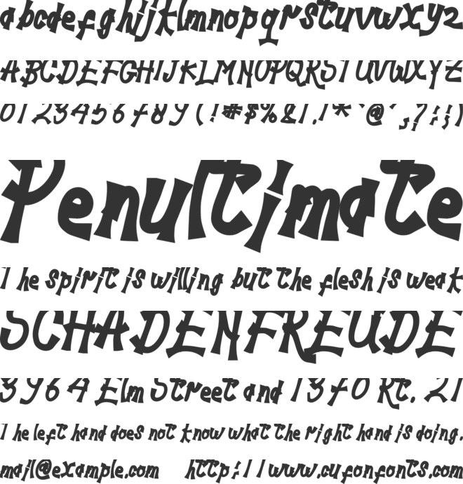 Miawmeow font preview