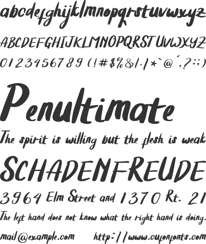 Summer_Clam font preview