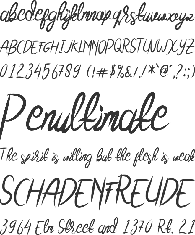 Thursday_Rise font preview