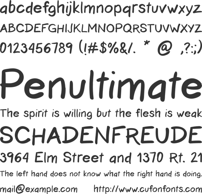 Artritris font preview