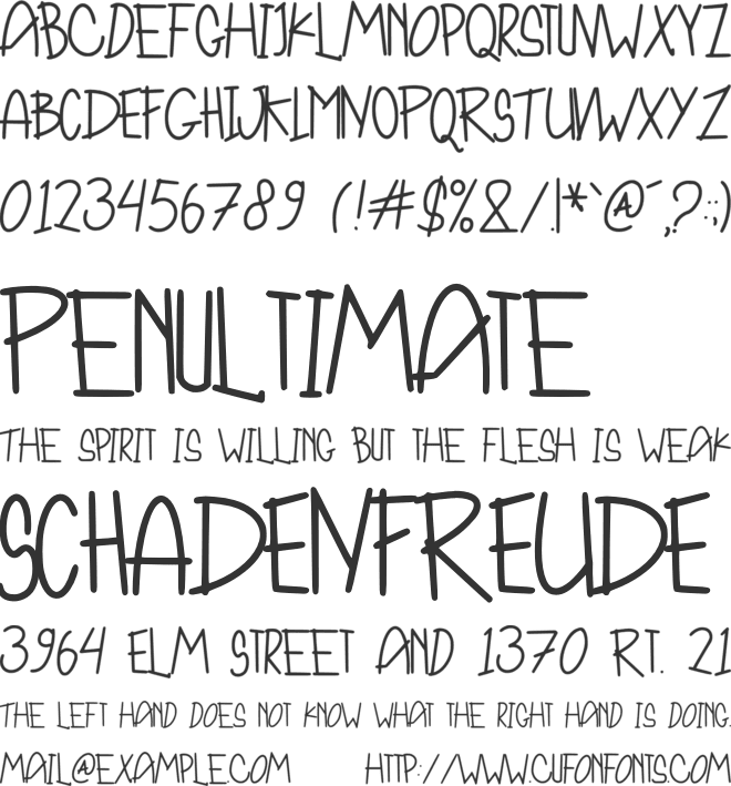 SunFloWiNG font preview