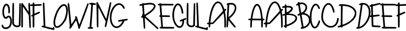 SunFloWiNG Regular font