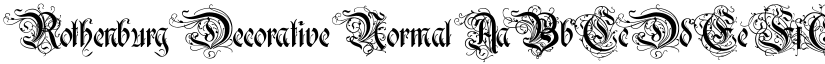 Rothenburg Decorative Normal font