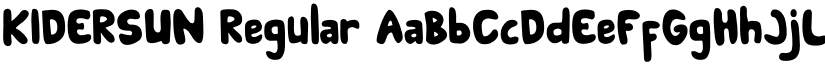 KIDERSUN Regular font