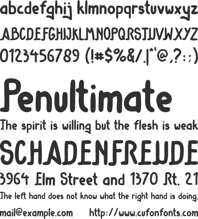 Better time font preview