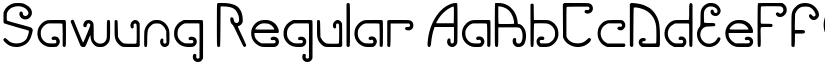 Sawung Regular font