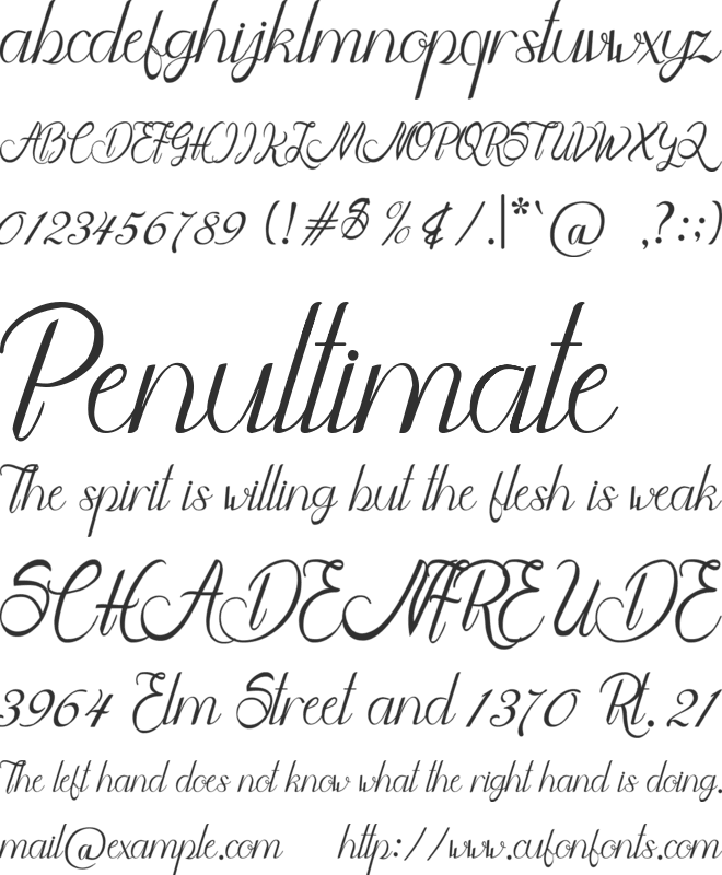 Asmara font preview