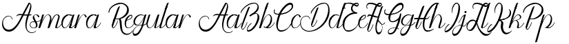Asmara Regular font