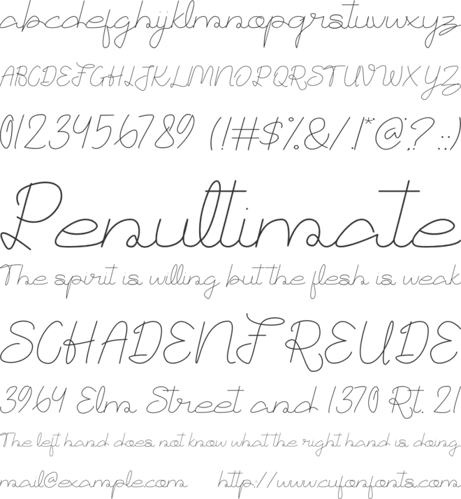 Angkringanth font preview