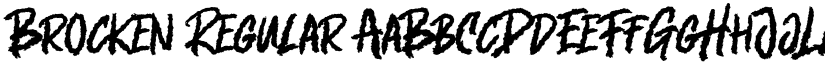 Brocken Regular font