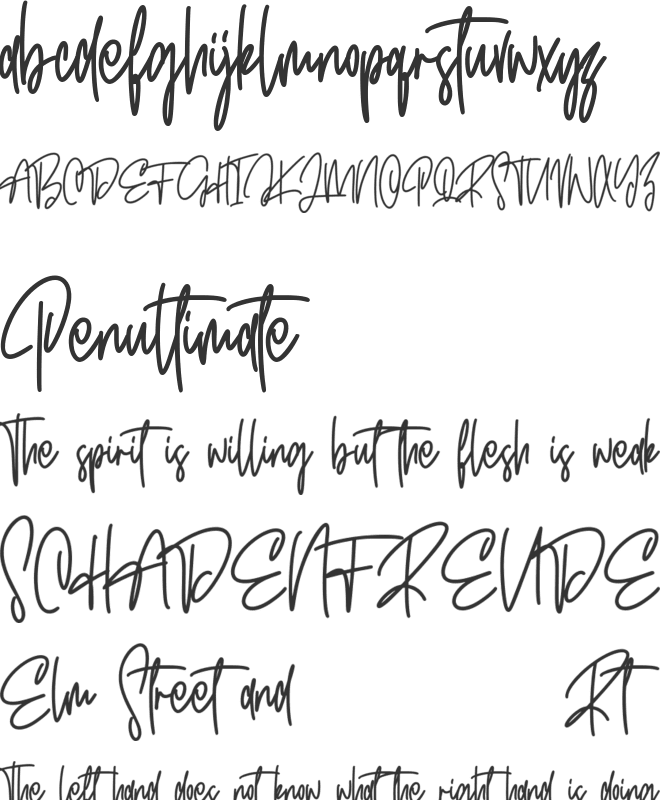 Hypoluxes Free font preview