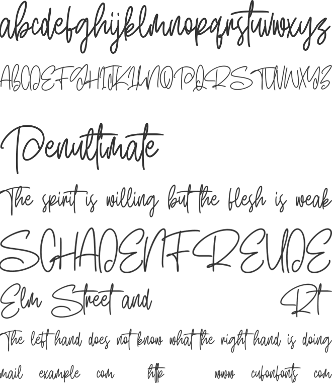 Jetha Crimson Free Font font preview