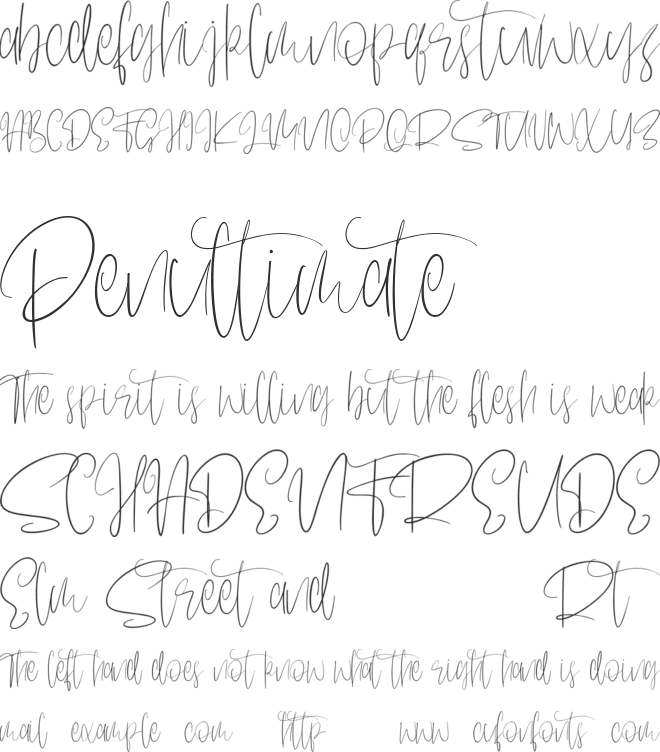 Sentilum Free Font font preview