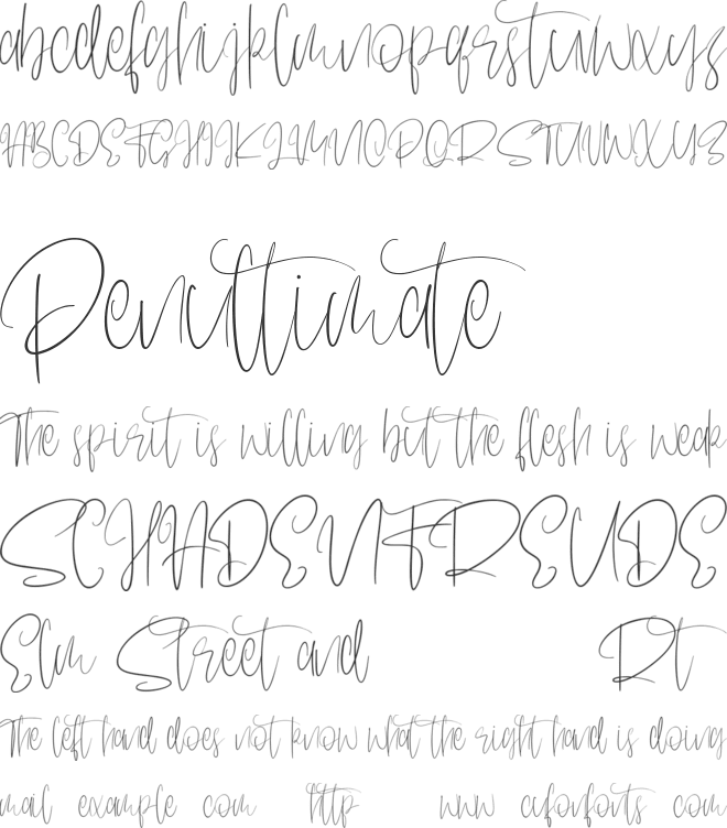 Sentilum Free Font font preview