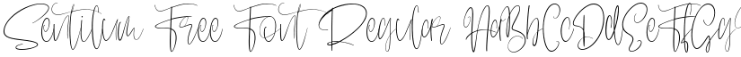 Sentilum Free Font Regular font
