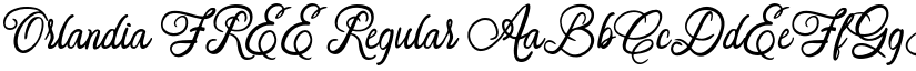 Orlandia FREE Regular font
