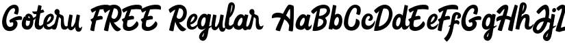 Goteru FREE font download