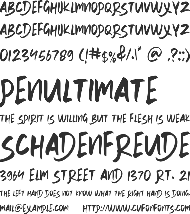 WILLDOM font preview