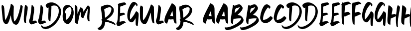 WILLDOM Regular font