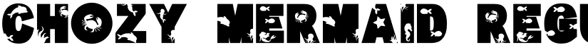 Chozy mermaid Regular font