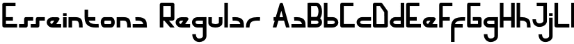 Esseintona Regular font