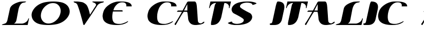 Love Cats Italic font